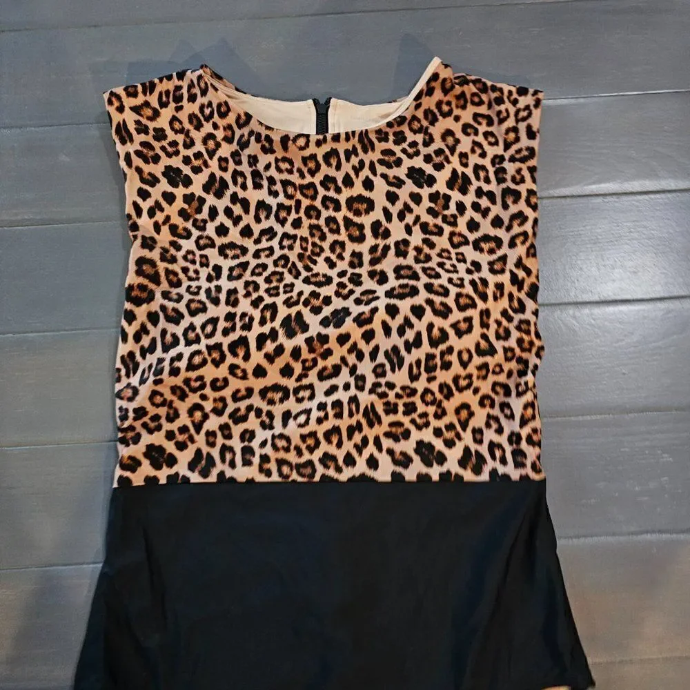 Summersalt Women’s The Surf Leo Leopard Print One-piece Swimsuit Size 4